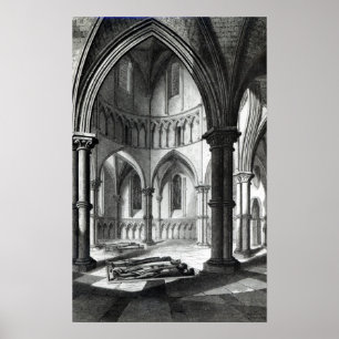 Interior of the Temple Church Poster
