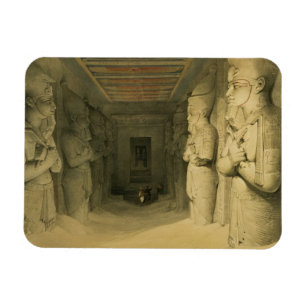 Interior of the Temple of Abu Simbel, from "Egypt Magnet