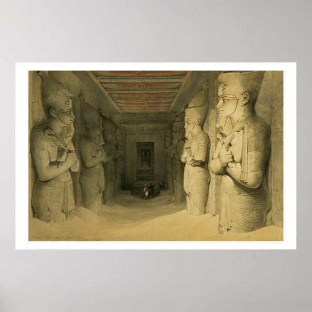 Interior of the Temple of Abu Simbel, from "Egypt Poster (Front)