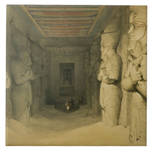 Interior of the Temple of Abu Simbel, from "Egypt Tile