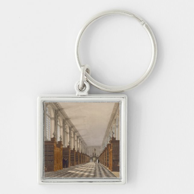 Interior of Trinity College Library, Cambridge, fr Key Ring (Front)