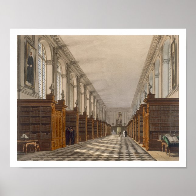 Interior of Trinity College Library, Cambridge, fr Poster (Front)
