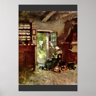 Interior Of Vitre By Grigorescu Nicolae Poster