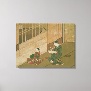 Interior scene, c.1730 canvas print