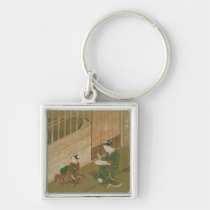Interior scene, c.1730 key ring