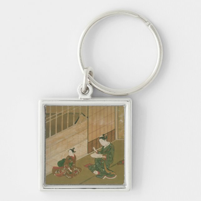Interior scene, c.1730 key ring (Front)