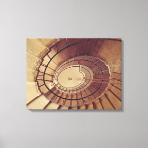 Interior staircase, 1560-61 canvas print
