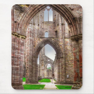 Interior View of Ancient Tintern Abbey Wales, UK Mouse Mat