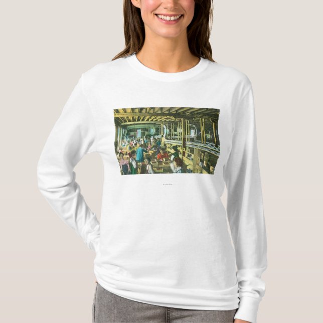 Interior View of Flickenger's Orchard Cannery T-Shirt (Front)