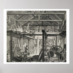 Interior View of John Bunyan's Meeting House in Zo Poster