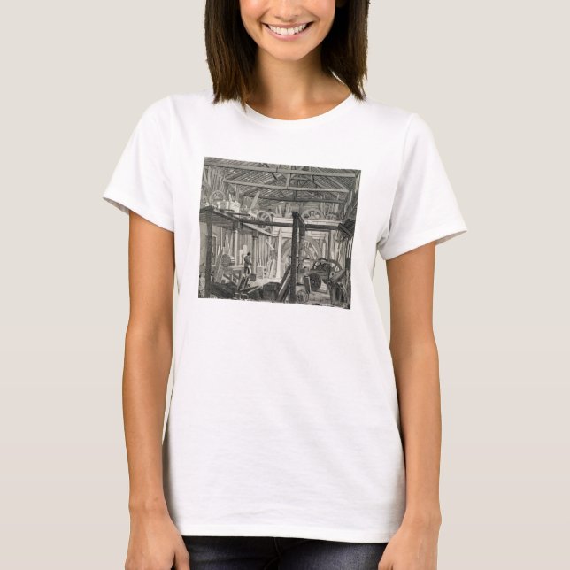 Interior View of John Bunyan's Meeting House in Zo T-Shirt (Front)
