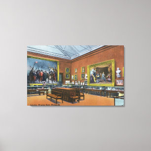 Interior View of Pilgrim Hall Canvas Print