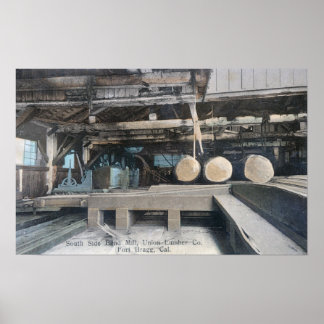 Interior View of South Side Band Mill Poster