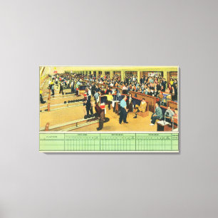 Interior View of Sunset Bowling Centre 2 Canvas Print