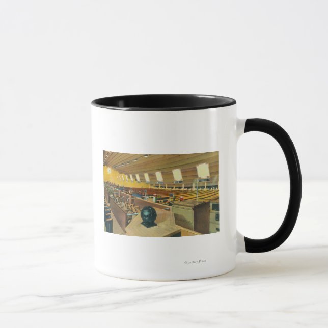 Interior View of Sunset Bowling Centre 2 Mug (Right)