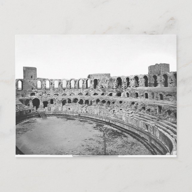 Interior view of the amphitheatre postcard (Front)