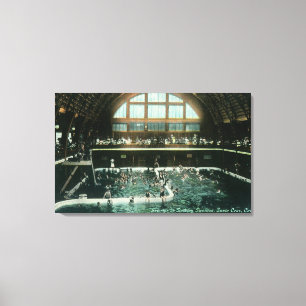 Interior View of the Bathing Pavilion Canvas Print