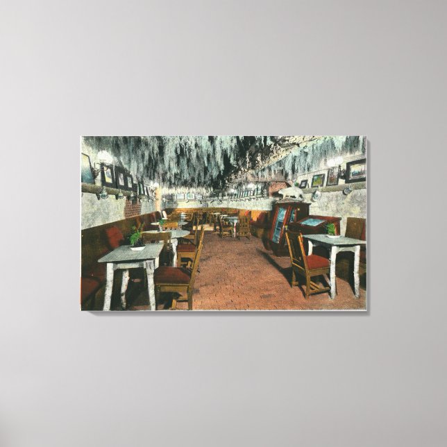 Interior View of the Cave Grill Canvas Print (Front)