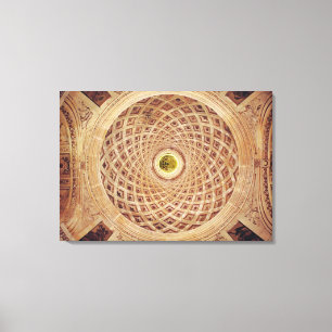 Interior view of the cupola in the chapel canvas print