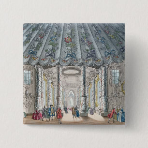 Interior View of the elegant music room 15 Cm Square Badge