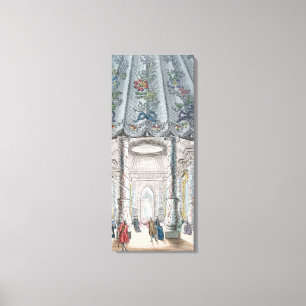 Interior View of the elegant music room Canvas Print
