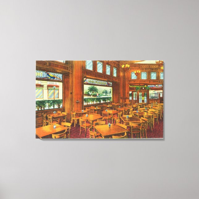 Interior View of the Golden Pheasant Canvas Print (Front)