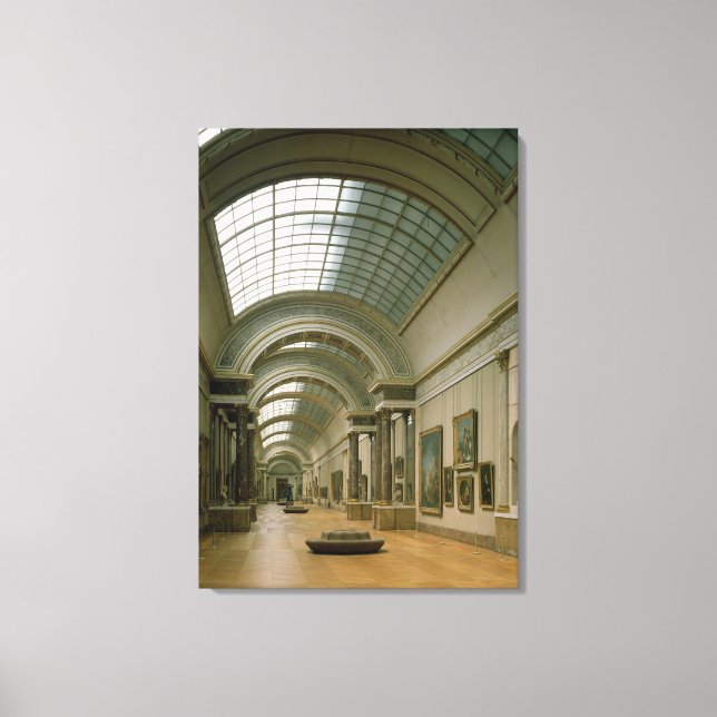 Interior view of the Grande Galerie Canvas Print (Front)