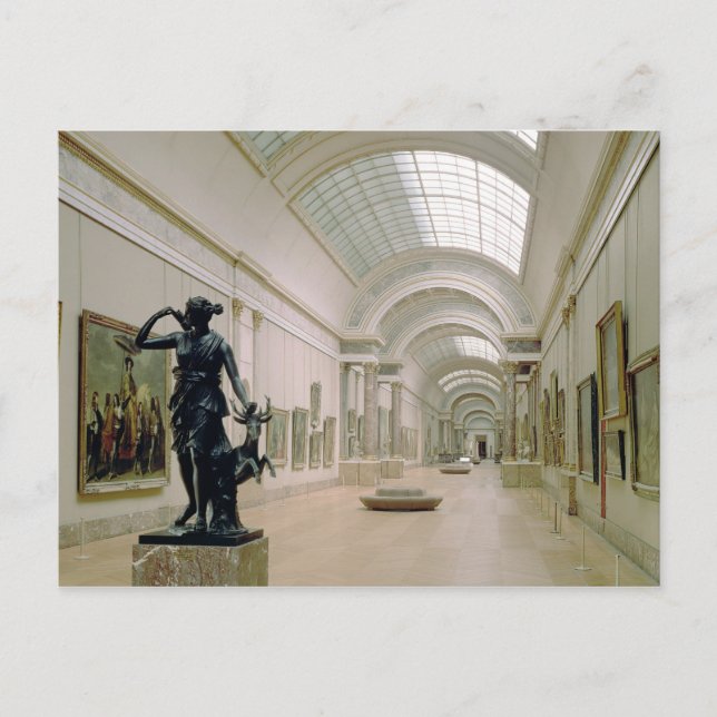 Interior view of the Grande Galerie Postcard (Front)