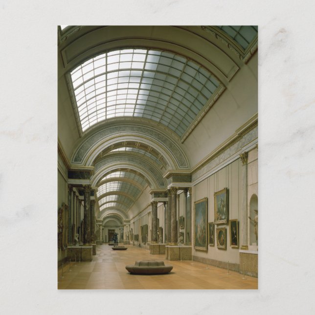 Interior view of the Grande Galerie Postcard (Front)