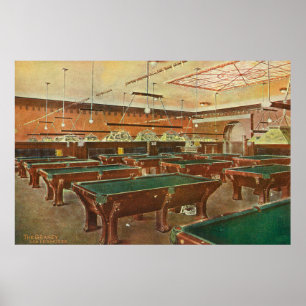 Interior View of the Graney Pool Hall Poster