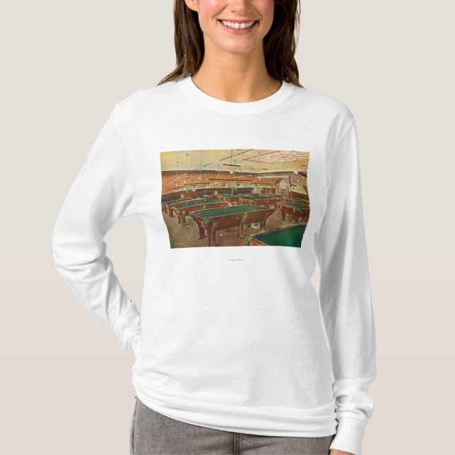 Interior View of the Graney Pool Hall T-Shirt (Front)