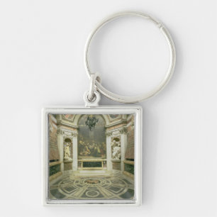 Interior view of the octagonal Chigi Chapel Key Ring