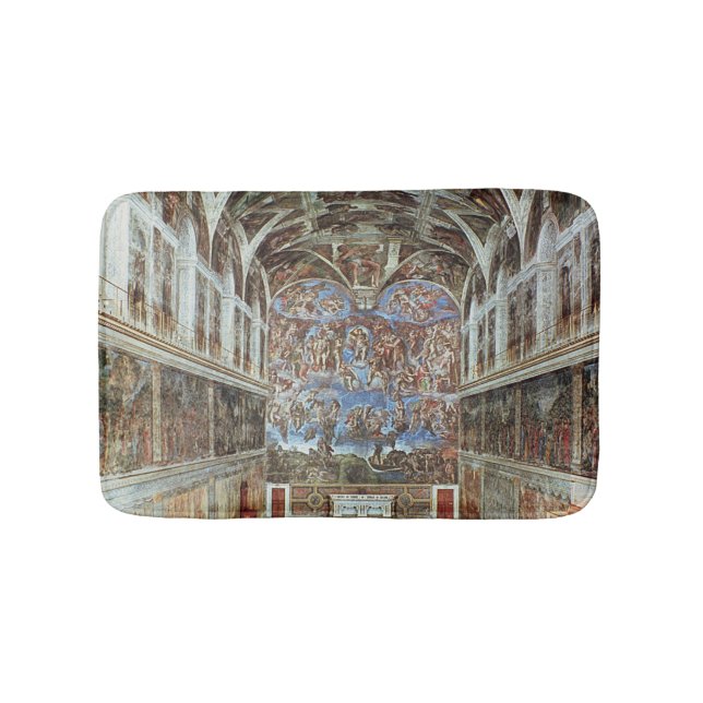 Interior view of the Sistine Chapel Bath Mat (Front)