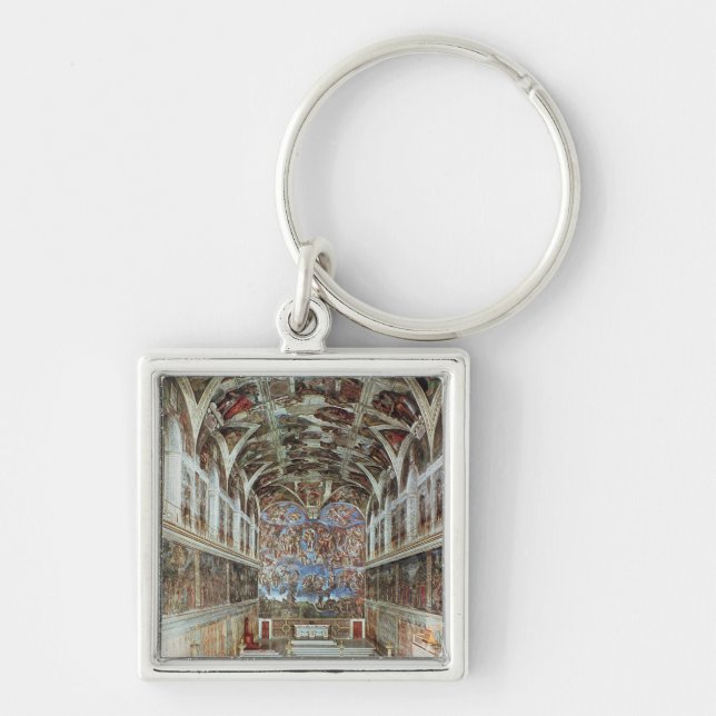 Interior view of the Sistine Chapel Key Ring (Front)