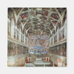 Interior view of the Sistine Chapel Magnet
