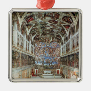 Interior view of the Sistine Chapel Metal Tree Decoration
