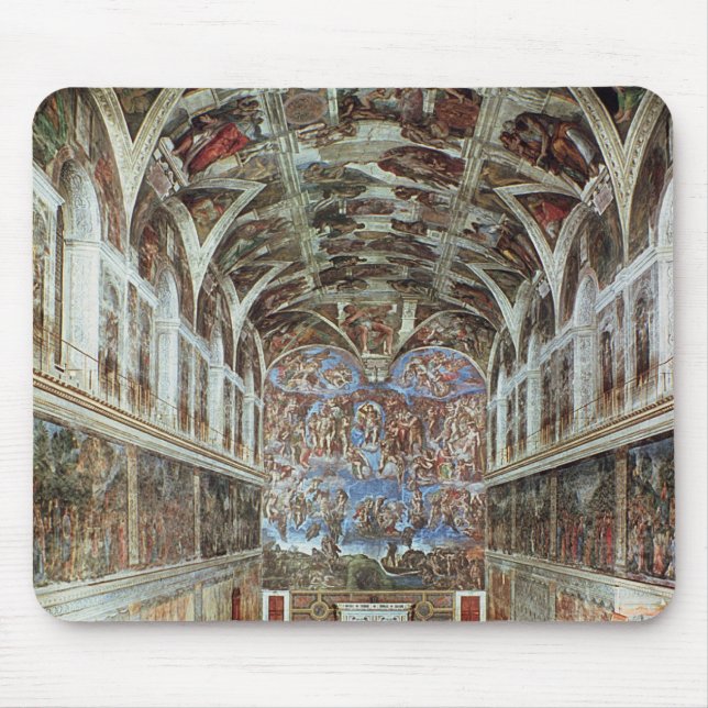 Interior view of the Sistine Chapel Mouse Mat (Front)