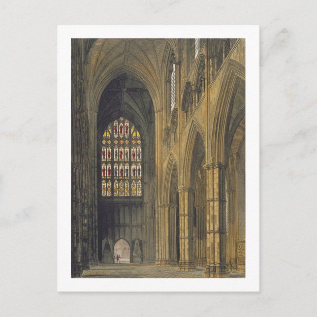 Interior View of Westminster Abbey Looking Towards Postcard (Front)