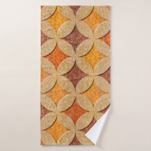 Interior wall panel pattern - Arabic decor - seaml Bath Towel