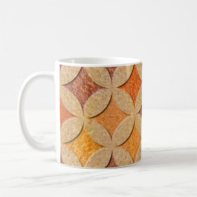 Interior wall panel pattern - Arabic decor - seaml Coffee Mug (Left)