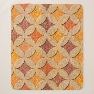 Interior wall panel pattern - Arabic decor - seaml Sherpa Blanket