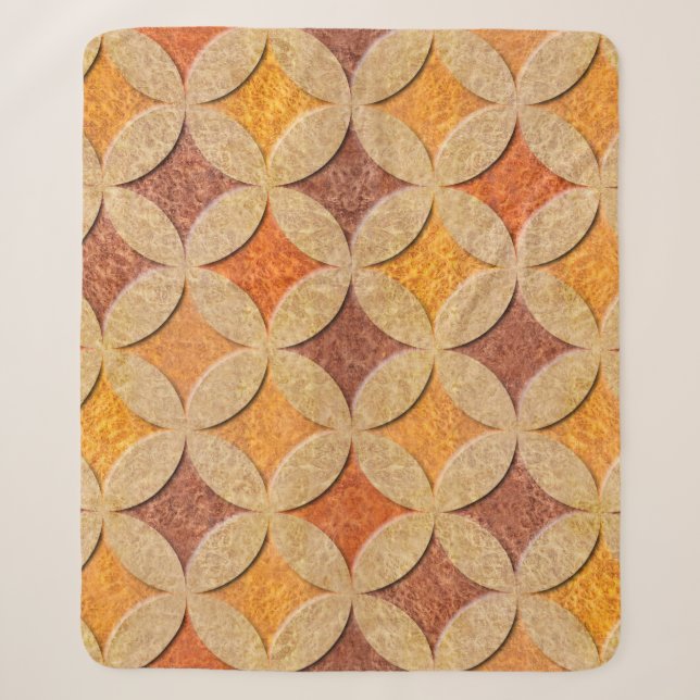 Interior wall panel pattern - Arabic decor - seaml Sherpa Blanket (Front)