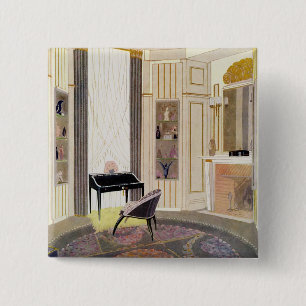 Interior with furniture designed by Ruhlmann, from 15 Cm Square Badge