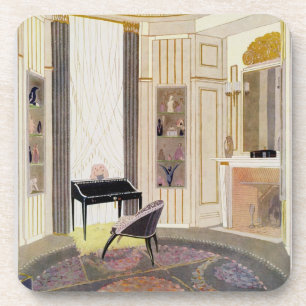 Interior with furniture designed by Ruhlmann, from Coaster