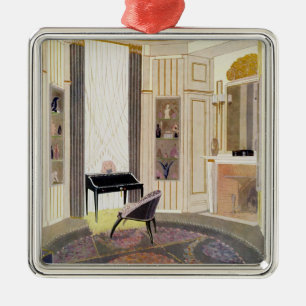 Interior with furniture designed by Ruhlmann, from Metal Tree Decoration