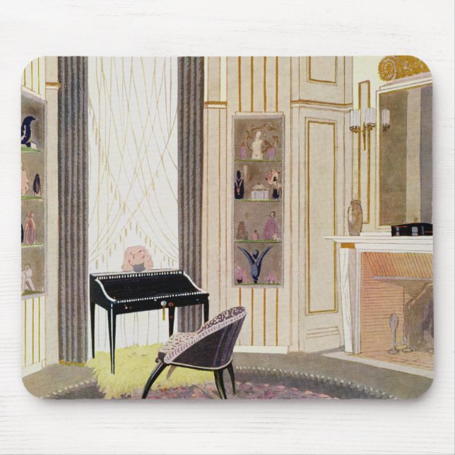 Interior with furniture designed by Ruhlmann, from Mouse Mat (Front)