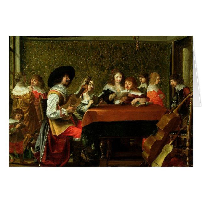 Interior with Musicians and Singers (Front Horizontal)
