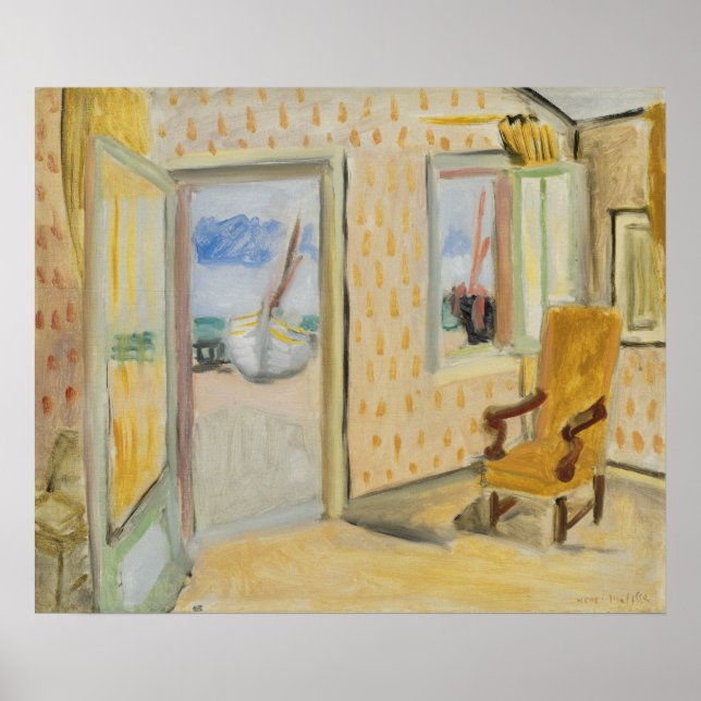 Interior with Open Door Matisse Poster (Front)
