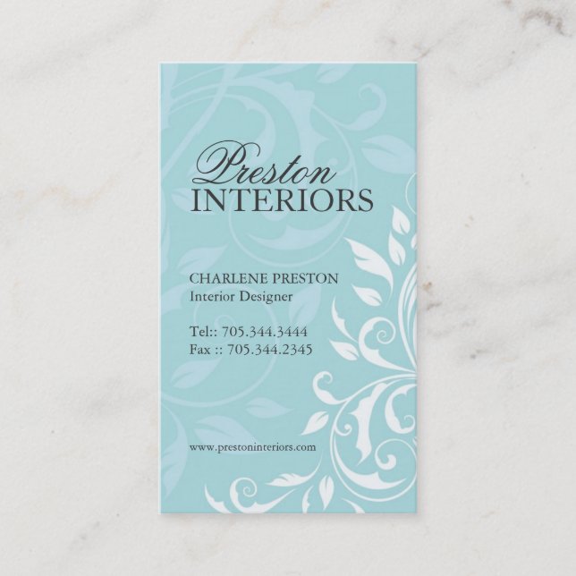 Interiors Business Card (Front)