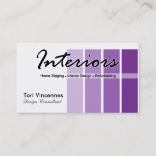 Interiors Home Staging Realty Designer business Card